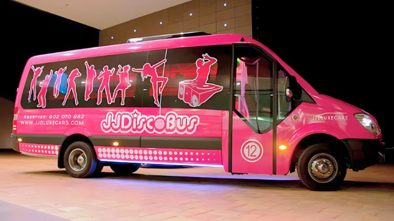 alquiler discobus rosa